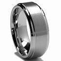 9MM High Polish / Matte Finish Men's Tungsten Ring Wedding Band Sizes 8 to 15