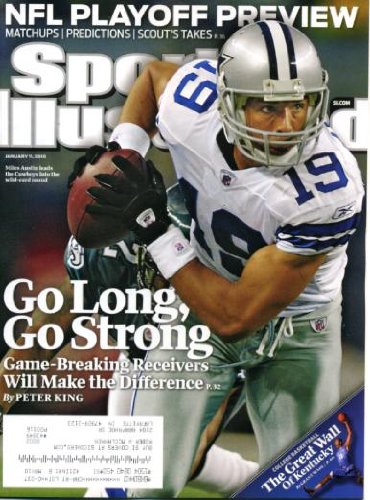 Sports Illustrated January 11 2010 Miles Austin/Dallas Cowboys on Cover, NFL Playoff Preview, James Wall/University of Kentucky, Jared Allen/Minnesota Vikings, Terrelle Pryor/The Ohio State University, Northwestern University & NCAA Bid