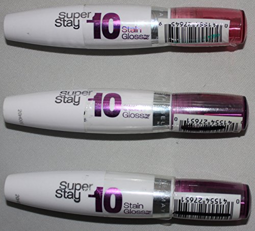 (Pack 2) Maybelline New York Superstay 10 hour Stain Gloss, Luxurious Lilac, 0.35 Fluid Ounce