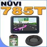 Garmin Nuvi 785T Vehicle GPS W/4.3 LCD Touchscreen - Bean Bag Dashboard Mount - GPS Screen Protectors - 0100071500 BigVALUEInc Accessory Saver Bundle