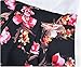 Amoin Womens V Neck Floral Cocktail Short Dress