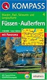  : Kompass Karten, F&uuml;ssen, Ausserfern: Wander-, Rad-, Skitouren- und Langlaufkarte. Mit Panorama (Kompass-Wanderkarten)
