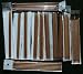 8 inches (20.3cm) in length, One set of 12 size double pointed bamboo knitting needles US 0-10.5. total 60 needles