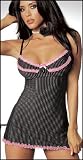 Dreamgirl : Sexy Lingerie Babydolls Pinstripe Lingerie