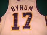 ANDREW BYNUM SIGNED AUTOGRAPHED LOS ANGELES LAKERS JERSEY W/ HOLOGRAM + COA