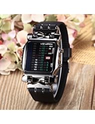 Youyoupifa Fashionable Black Dial Black Silicone LED Watch£¨Men£©