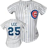 Derrek Lee Majestic Replica Chicago Cubs Women's Jersey