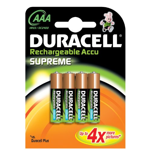 Duracell Akku Micro AAA (HR03) 1,2V 1.000mAh im 4er Pack