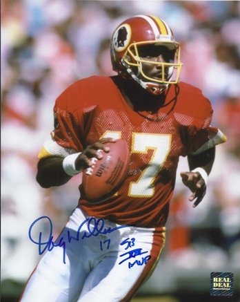 Doug Williams Autographed/Hand Signed Washington Redskins 8x10 Photo with inscription
