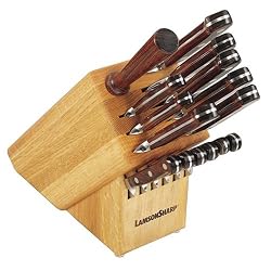 LamsonSharp Silver Forged 16-Piece Knife Block Set