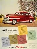 1937 Ad Chrysler Desoto Red Car Quiz Detroit Michigan - ORIGINAL ADVERTISING - Original Print Ad