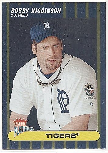 Bobby Higginson 2003 Fleer Platinum Finish #32/100 Detroit Tigers Parallel Card #128