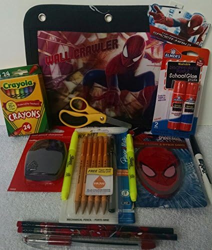 SpiderMan~Back To School~Pencil Case Zipper Pouch~With School Supplies