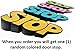 Door Stopper - Heavy Duty Wedge - Home or Office - Unique STOP Words Design
