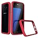 Samsung Galaxy S7 Case, RhinoShield [CrashGuard] 11 ft Shock Absorption [High Durability] Best Ultra Thin Hybrid Bumper Frame Case with Lifetime Warranty. Slim Heavy Duty Impact Protection - Red