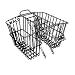 Wald 535 Rear Twin Bicycle Carrier Basket (18 x 7.5 x 12)