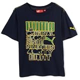 Puma Boys 2-7 Toddler Original Sport Tee,Navy,4T