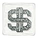 Cushion Case (Two Sides) of Bling Diamond Dollar Sign (Hip Hop Jewelry, Costume Bling, Grillz, Iced Out)