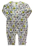 Monkey Friends Coverall by Zutano - Multi-colored - 0-6 Mths