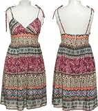 BLUE PLATE Paisley & Calico Print Babydoll Dress [D422643-10925A]