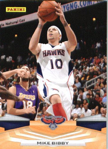 2009 /10 Panini NBA Basketball Card # 109 Mike Bibby Atlanta Hawks Mint Condition- Shipped In A Protective ScrewDown Display Case!