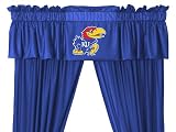 NCAA Kansas Jayhawks - 5pc Jersey Drapes Curtains and Valance Set