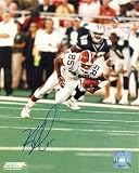 KEVIN JOHNSON,CLEVELAND BROWNS,SYRACUSE,SIGNED,AUTOGRAPHED,8X10 PHOTO,COA, RARE HARD PHOTO TO FIND