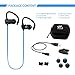 SoundPEATS Bluetooth Headphones Sweat Resistant Wireless In-ear Stereo Earphones for Exercise (Bluetooth 4.1, aptx, Secure Ear Hooks Design, 6 Hours Play Time, Upgraded Version) - Q9A+ Blue