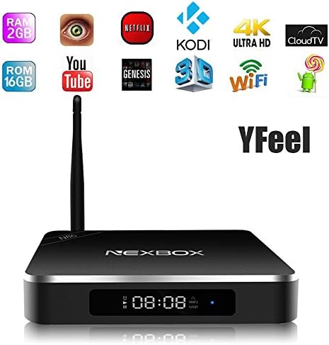YFeel 2G/16G N86 Android 5.1 TV Box Fully Loaded Kodi(XBMC)16.0 LED Display 2.4GHz/5GHz Dual Band Wifi 64bit 4K Ultral HDMI with BT4.0 Rockchip RK3368 8-core 1.5GHz Streaming Media Player