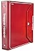 Mead Trapper Keeper 1.5 Inch Binder, 3 Ring Binder, Red (72680)