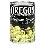Oregon Fruit Seedless Thompson Grapes in Syrup, 15-Ounce Cans (Pack of 8)
