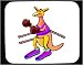 boxer43 - Decorated Mouse Pad with kangaroo gloves boxer