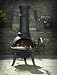 Medium Black Cast Iron Chimenea with Grill