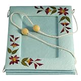 Handmade Set Of 3 Hanging 4 x 6 in. Picture Frames In Baby Blue (Thailand)