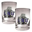 LSU Tigers NCAA 2pc Rocks Glass Set by Great American Products