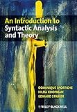An introduction to syntactic analysis and theory