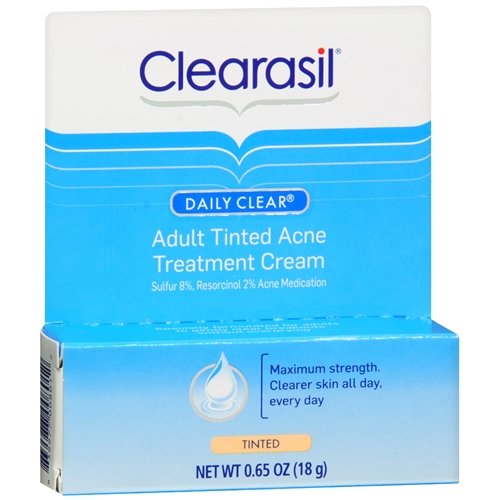 Clearasil Daily Clear Adult Tinted Acne Treatment Cream, 0.65 OZ (PACK OF 3)