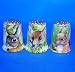 Birchcroft Porcelain China Collectable Thimbles - Set of Three Gold Nature