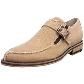 Donald J Pliner Mens Calza Linen Distressed Monk Strap by Donald J Pliner