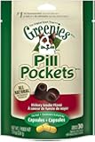 GREENIES PILL POCKETS Treats for Dogs Hickory Smoke Flavor - Capsule Size 7.9 oz. 30 Count