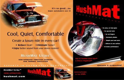 Hushmat 10401 Floor / Dash Kit with 20 Silver Sheets 12-Inchx23-Inch (39 Square Feet)