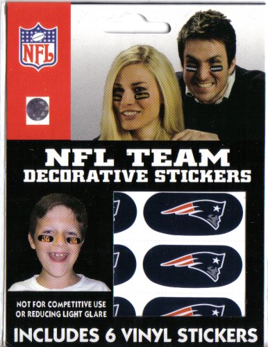 Buy NEW ENGLAND PATRIOTS OFFICIAL EYE BLACK STRIPS by Party Animal