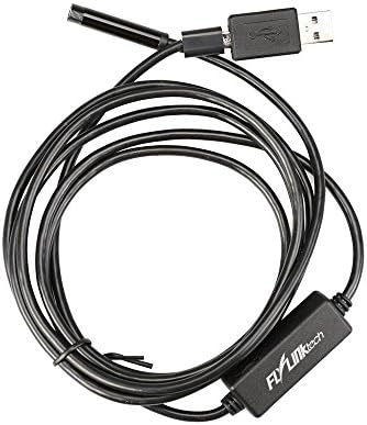 Flylinktech Mirco USB 2.0 6 LEDs HD Endoscope Waterproof Handheld Borescope Digital Inspection Camera with CMOS Optical Sensor Snake Camera Tube Camera(7M Cable 7MM Lens)