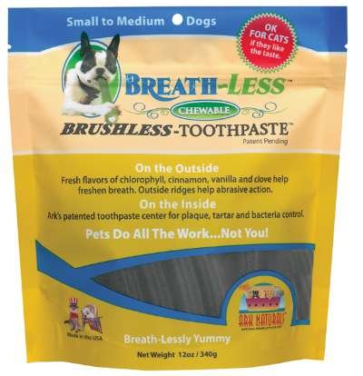 See Ark Naturals CHEWABLE BRUSHLESS TOOTHPASTE FOR SM-MED PETS