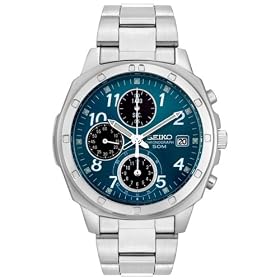 Seiko Men's Stainless Steel Chronograph Watch #SND193