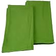 Lime Green Ribbed Cloth Dinner Napkins Set of 12