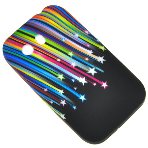 EarlyBirdSavings Meteor Rainbow Star Soft TPU Case Cover for Samsung Galaxy Y S5360