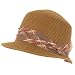 NWT UPF 50+ Sun Beach Flat Top Bucket Crusher Hat Brown