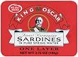 King Oscar Sardines In Water, 3.75 Ounce Tins (Pack of 12)
