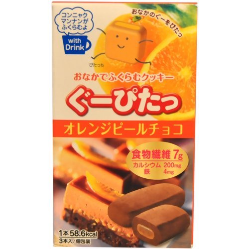 ぐーぴたっ クッキー オレンジピールチョコ 3本入